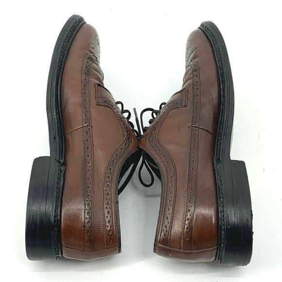 Sears VTG Long Wing Tip Dark Brown Dress Oxfords 7 - Picture 8 of 10